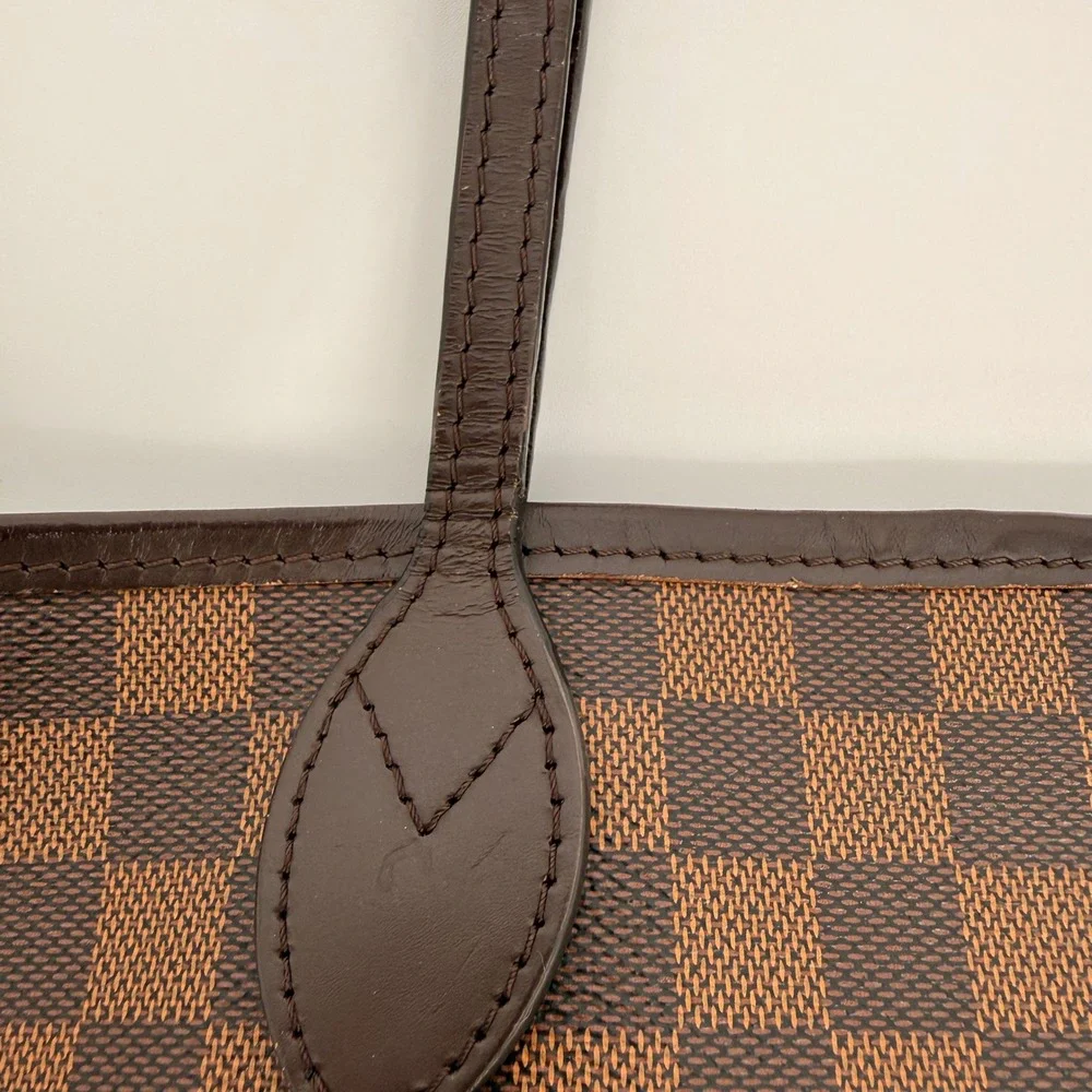 Louis Vuitton Neverfull MM Brown Damier Ebene Tote Luxury Classic Work Travel